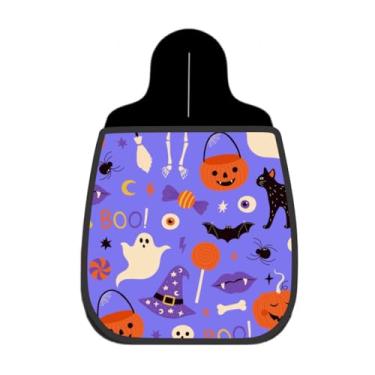 Imagem de Lixeira De Carro Organizador Lixinhocar Abóbora Gato Roxo Halloween