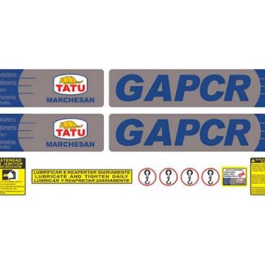 Imagem de Kit Adesivo Tatu Marchesan Gapcr - Spts