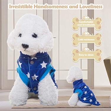 Imagem de Colete de Inverno para Cachorro Aconchegante Roupas Casaco Pet Jaqueta Filhotes Cães Impermeável Confortável Estiloso Design com Botões Duas Pernas Passeios Diários Esportes Casa Viagens