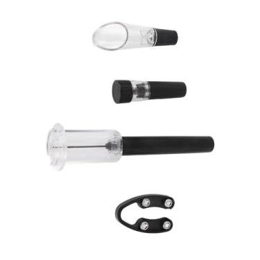 Imagem de LiebeWH Conjunto Abridor de Vinho, Saca-rolhas Elétrico Portátil Com Cortador de Folha, Rolha a Vácuo, Design Leve para Amantes de Vinho e Viagens