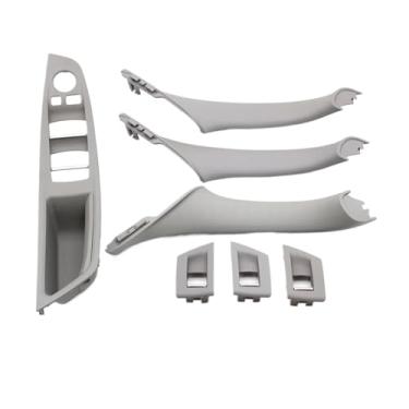 Imagem de Conjunto de maçaneta interna para porta interna de carro, apoio de braço, compatível com BMW Série 5 F10 F11 523i 525i 528i 530i LHD RHD(LHD Gray)