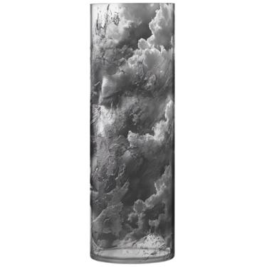 Imagem de Pintura de perfil de arte moderna, vaso de flores grande, vasos cilíndricos fofos, decoração de casa, decoração de quarto, estética, 30 cm x 9,9 cm