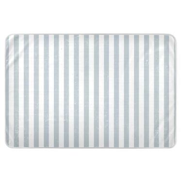 Imagem de Almofadas de cama texturizadas cinza claro à prova d'água, almofadas laváveis para cama, almofadas de cama reutilizáveis