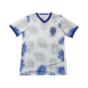 Imagem de Camisa De Futebol Brasileira Masculina De Secagem Rápida Manga Curta T