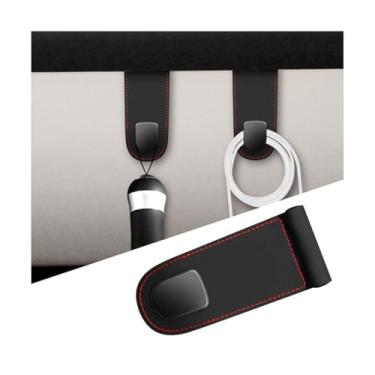 Imagem de Mandark Ganchos para porta-luvas de carro co-piloto, gancho de porta-luvas antiarranhões, acessórios organizadores de armazenamento interno de veículos para bolsas, casacos, universais para trailers