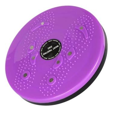 Imagem de Disco de torção de cintura para esculpir o corpo – placa de torção de 24 cm com 8 ímãs para equilíbrio de casa e escritório e exercícios abdominais roxo