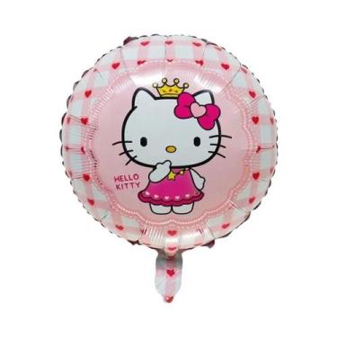 Imagem de Balões De Folha Hello Kitty Pacote Com 5 Decoração De Festa De Anivers