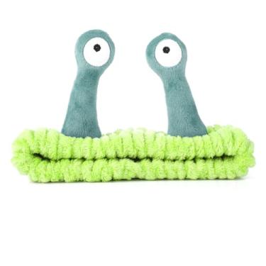 Imagem de Faixa de cabelo para lavagem facial, palmeira e caracol spa, faixas de cabelo para maquiagem, faixas de cabelo femininas, desenhos animados fofos, de lã coral, acessórios de cabelo criativos para