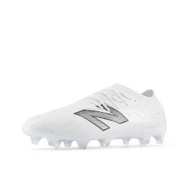 Imagem de New Balance Tênis de futebol unissex adulto Furon Pro Fg V8, Branco/prata metálica/preta, 9 X-Wide Women/7.5 Wide Men