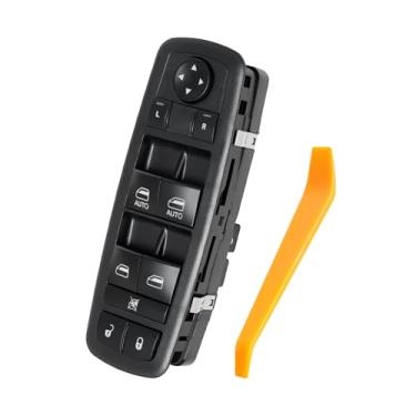 Imagem de JIANGGAI Interruptor de janela elétrico do lado do motorista, botão de trava de porta compatível com Dodge Charger 2011-2019, RAM 1500 2016-2022, Chrysler 200 2015-2017, Chrysler 300 2011-2020