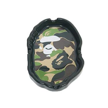 Imagem de Cinzeiro, Cinzeiro Homem Macaco 20AW, Grande LOGOTIPO Cinzeiro de vidro transparente com tampas, à prova de vento, cinzeiro de cigarro (Cor: B) (1)