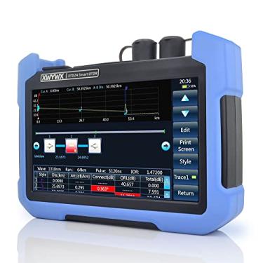 Imagem de XWYWX Testador De Fibra Óptica Sm Otdr 1310/1550 Nm 35/33 Db Máx. 150 Km Com Conector Lc Fc Sc St/Upc Opm Vfl Ols Função De Mapa De Eventos Tela Sensível Ao Toque De 7 Polegadas-Xtd2A-21