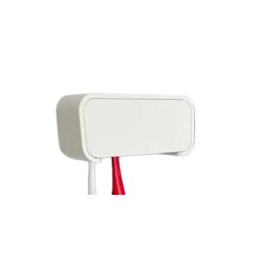 Imagem de Porta Escovas de Dente Parede – Fixação Sem Furo – Suporte Para 4 Escovas + Fita Dupla Face Forte(4 Escovas,Branco)
