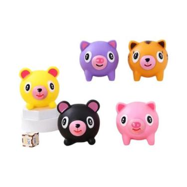 Imagem de Brinquedo De Borracha Em Forma De Porco Squeaky Para Alívio De Estress