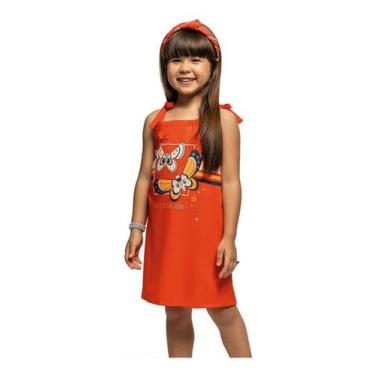 Imagem de Vestido Infantil Menina Gatinha 4 Ao 16 Love Borboleta Festa - Elian, 