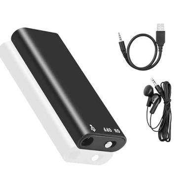 Imagem de Gravador de Voz Digital Mini com 8GB, Gravação com um Toque - Até 96 Horas de Gravação, Conexão USB 2.0, Design Portátil Ideal para Reuniões, Palestras e Entrevistas