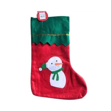 Imagem de Bota Natalina Papai Noel Decoração festa - FISIOSMART