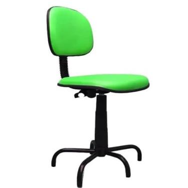 Imagem de Cadeira de Costureira Universal NR17 - Ergonômica e Resistente para Costura, Artesanato e Oficinas, Prática e Confortável para Uso Profissional e Doméstico (Verde)
