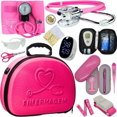 Imagem de Kit Enfermagem Maleta Medica Super Luxo Completa Promocao - Love Saude