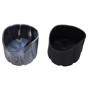 Imagem de SPYMINNPOO Capa de Lente de Silicone à Prova D'água para Câmeras DSLR, Boa Segurança, Aplicável a Lentes 99%, Preta, 2 Unidades