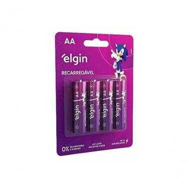 Imagem de Pilha Recarregável Elgin Aa 2500mah C/4