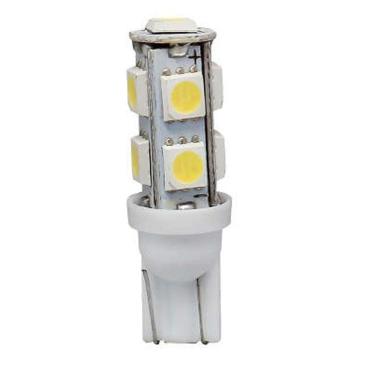 Imagem de Par Lâmpadas 9 Leds T10-5 Pingo 1 Polo 5W 12V Luz Branca Tig