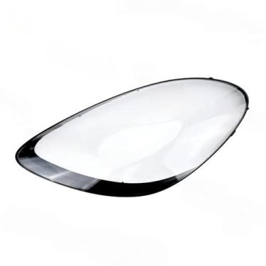 Imagem de Compatível com porsche/boxster/cayman 982 2017-2022 capa clara abajur farol escudo cabeça lâmpada habitação frente farol lente peças de automóvel(1 Piece Left)