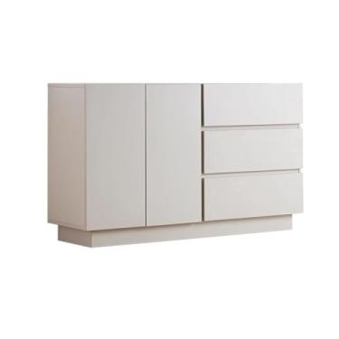 Imagem de Armário buffet simples, armazenamento de cozinha com detalhes de madeira, cafeteria moderna para sala de jantar, entrada e móveis de casa (120 x 40 x 80 cm)