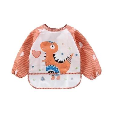 Imagem de Babadores Impermeáveis De Manga Longa Para Bebês, Avental Infantil Em 