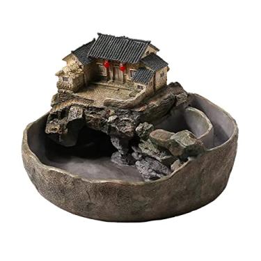 Imagem de Fontes de mesa fonte de mesa e pequeno aquário arquitetura chinesa paisagem circulação fonte ornamentos sala de estar escritório decoração interior fontes