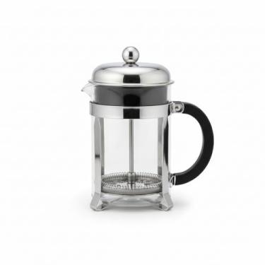 Imagem de Cafeteira Francesa Vidro e Inox 350 Ml Cremeira para Cafe Coado e Chá Prensado Portatil com Peneira e Filtro Reforçado para Casa e Escritorio