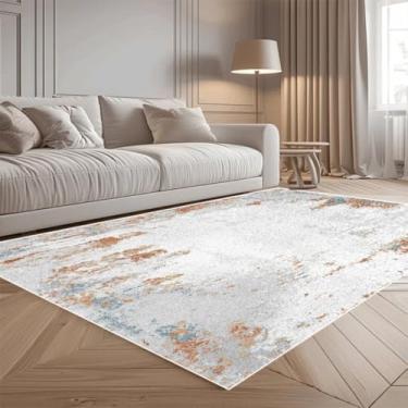 Imagem de Tapete abstrato moderno para sala de estar, decoração simples, tapete para quarto, tapete grande para piso (80x120cm 31,5x47,2in/Flanela-2)