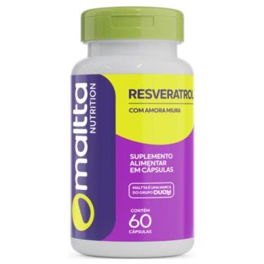 Imagem de Amora Miura + Resveratrol Suplemento Alimentar 60 Cápsulas Natural - D