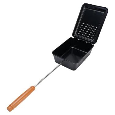 Imagem de RiToEasysports Bandeja de Pipoca, Fabricante de Fogão de Ferro Antiaderente Com Distribuição Uniforme de Calor para Reuniões de Acampamento Familiar