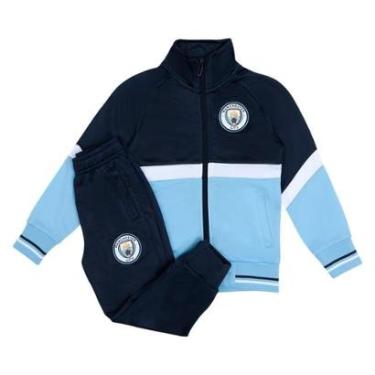 Imagem de Conjunto Agasalho Manchester City Trilobal Infantil Juvenil-Unissex