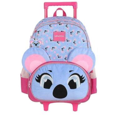 Imagem de Mochila Rodinhas Coala Alça Up4you Escolar Infantil Menina Luxcel