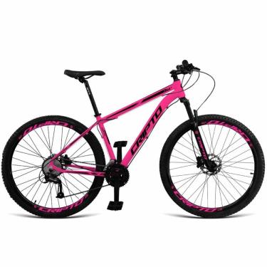 Imagem de Bicicleta Aro 29 Cripto 24 Marchas Shimano E Freios A Disco - Rosa-preto - 19" Rosa-preto
