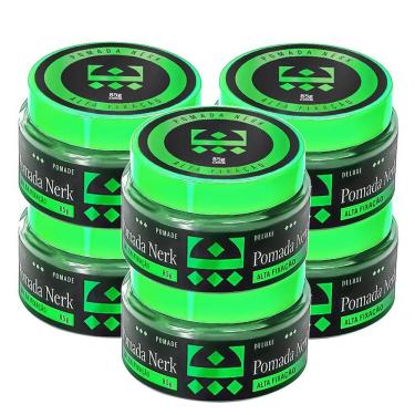 Imagem de Kit 6 Pomada Modeladora Nerk Alta Fixação Embaixador 85g