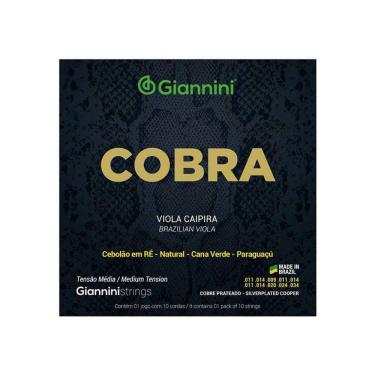 Imagem de Encordoamento Viola Giannini Cobre Prateado Media Gesvm