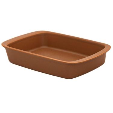 Imagem de Refratária De Porcelana Grande 3,2 L Marrom Tango Oxford