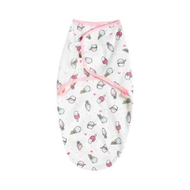 Imagem de Saco De Dormir Para Bebê Recém-Nascido 100% Algodão, Saco De Enrolar G