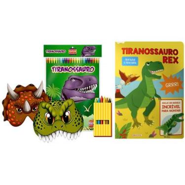 Imagem de Kit de livros infantis: destaque e descubra : tiranossauro rex + super