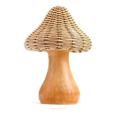 Imagem de Adorno Cogumelo Para Mesa Em Resina 20X14X14 Cm - Cromus