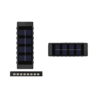 Imagem de Lâmpada Solar De Parede Para Exterior Com 4/10/16 LEDs, Luz Quente, Im