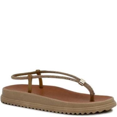 Imagem de Sandália Papete Feminina Strass Slingback Sapato Show Bk02-Feminino