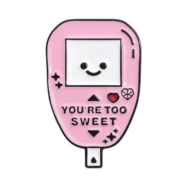 Imagem de Broche Engraçado De Flor De Glicose Para Jaleco Branco, Pins Esmaltado