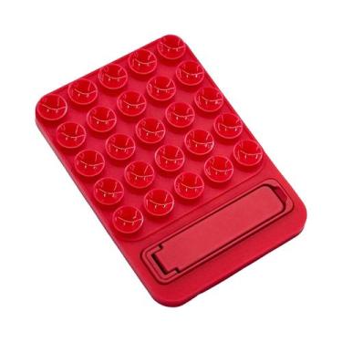 Imagem de Suporte De Telefone Multifuncional De Silicone Com Sucção Para Parede,