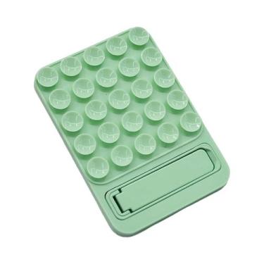 Imagem de Suporte De Telefone Multifuncional De Silicone Com Sucção Para Parede,