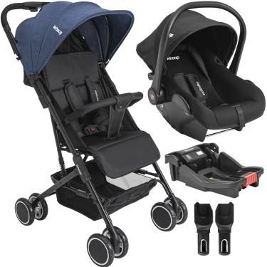 Imagem de Carrinho de Bebe Bebe Conforto Colinho Base Kiddo Mascote Marinho