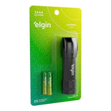 Imagem de Lanterna De Bolso Elgin C/ 3 Pilhas Aaa 9 Leds - 100 Lúmens Branco Pre